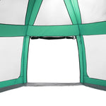 ZNTS Pool Tent with Removable Fly & Mesh Walls Sea Green 510x510 cm 4100635