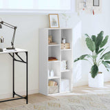 Bookcase White 50x25x105 cm Engineered Wood 852789
