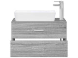 Bathroom Furniture Set Grey Sonoma Engineered Wood 3404395