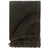 Throw Cotton 220x250 cm Anthracite/Brown 133751
