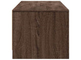 TV Cabinet with LED Brown Oak 165 x 34 x 40 cm Engineered Wood 3418716