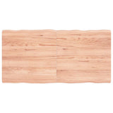 Table Top Light Brown 120x60xcm Treated Solid Wood Live Edge 363960