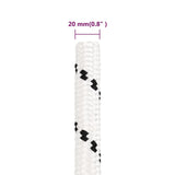 Braided Boat Rope White 20 mmx50 m Polyester 152790