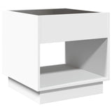 ZNTS Coffee Table with Infinity LED White 50x50x50 cm 847651