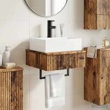 Wall-Mounted Wash Basin Old Wood 40 x 41 x 39 cm 890206