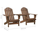 Garden Chair Brown Solid fir wood Standard Ergonomic 310069