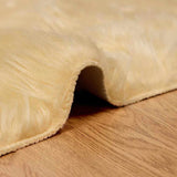 Faux Sheepskin Rug TAFALLA Cream 160 x 160 cm Polyester 42021510
