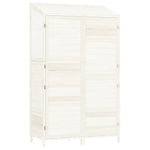 Garden Shed White 102x52x174.5 cm Solid Wood Fir 152191