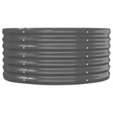 Garden Raised Bed Galvanised Steel 512x80x36 cm Anthracite 318941