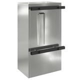 Mailbox with Storage Black 30 x 20 x 55 cm Galvanised Steel 874952