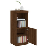 Sideboard with LED Lights Brown Oak 41x37x100 cm 836692