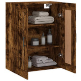 Wall Mounted Cabinet Smoked Oak 69.5x34x90 cm Engineered Wood 830393