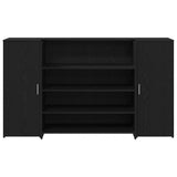 Reception Desk Black Oak 180x50x103.5 cm Engineered Wood 3324170