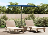 Garden Parasol with Aluminium Pole 180x110 cm Azure Blue 47335