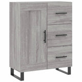 Highboard Grey Sonoma 69.5x34x180 cm Engineered Wood 3198687