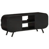 TV Cabinet 110x30x45 cm Rough Mango Wood 328414