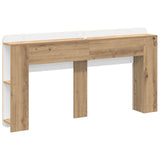 Headboard Cabinet with Storage Artisan Oak Engineered Wood 8001227