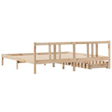 Bed Frame without Mattress 180x200 cm Super King Solid Wood Pine 3301642