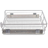 Pull-Out Wire Baskets 2 pcs Silver 600 mm 50481