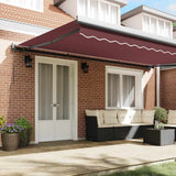 Automatic Retractable Awning Burgundy 300x250 cm 3215323