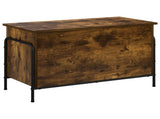 Storage Box Smoked Oak 80 x 40 x 49.5 cm Engineered Wood 8013676