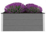 Garden Raised Bed WPC 100x100x54 cm Grey 43605