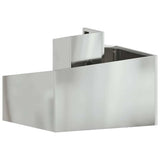 Garden Planter Silver 60 x 60 x 50 cm Galvanised Steel 873576