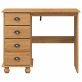 Writing Desk ASKIM Brown 95 x 40 x 75 cm Solid Pine Wood 4105448