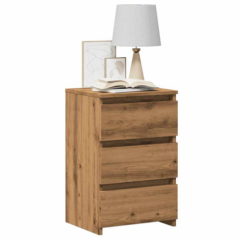 ZNTS Bedside Cabinet Artisan Oak 40x35x62.5 cm Engineered Wood 856524