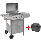 Gas Barbecue Grill 41 Cooking Zone Silver 41903