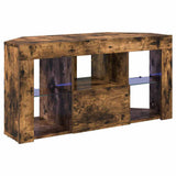 Corner LED TV Cabinet 100 x 40 x 50 cm Smoked Oak 889800