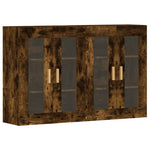 Wall Mounted Cabinets 2 pcs Smoked Oak Engineered Wood 3197902