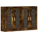 Wall Mounted Cabinets 2 pcs Smoked Oak Engineered Wood 3197902