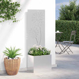 Garden Privacy Screen Silver 50 x 150 cm Galvanised steel 876460