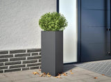 Garden Planters 2 pcs Anthracite Triangular 30x26x75 cm Steel 851148
