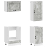 Kitchen Unit KALMAR 8 pcs Concrete Grey Engineered Wood 3438186