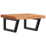 Basin Shelf Wall Mounted Steel and Solid Wood Beech 3302431