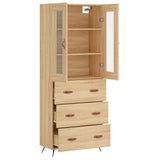 Highboard Sonoma Oak 69.5x34x180 cm Engineered Wood 3198380