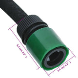 Garden Soaker Hose Black 0.6" 100 m Rubber 155874