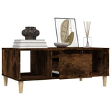 Coffee Table Smoked Oak 90x50x36,5 cm Engineered Wood 821065