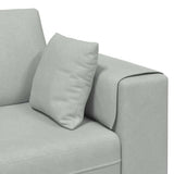 Sofa with Cushion 3 pcs Light Grey Velvet 3335172