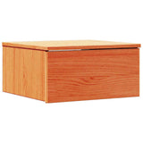 ZNTS Wall-mounted Bedside Table Wax brown 37 x 35 x 18.5 cm 873485