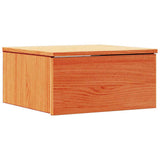 Bedside Table 2 pcs Wax Brown 37 x 35 x 18.5 cm Solid pine wood 873486