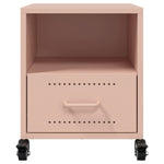 ZNTS Bedside Cabinets 2 pcs Pink 36x39x43.5 cm Steel 846707