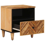 Bedside Table 2 pcs Brown 50 x 33 x 60 cm Solid Mango Wood 4018923