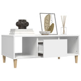 Coffee Table White 90x50x36,5 cm Engineered Wood 821060