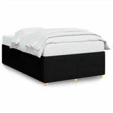 Bed Frame without Mattress Black Double Fabric 3285039