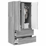 Bathroom Cabinet Grey Sonoma 79.5 x 49 x 156 cm Engineered Wood 3406251