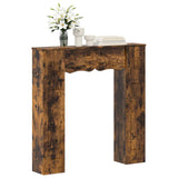 Fireplace Surround Smoked Oak 102 x 20 x 102 cm Engineered Wood 8006638