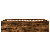 Bed Frame without Mattress Smoked Oak 135x190 cm Double 3280948